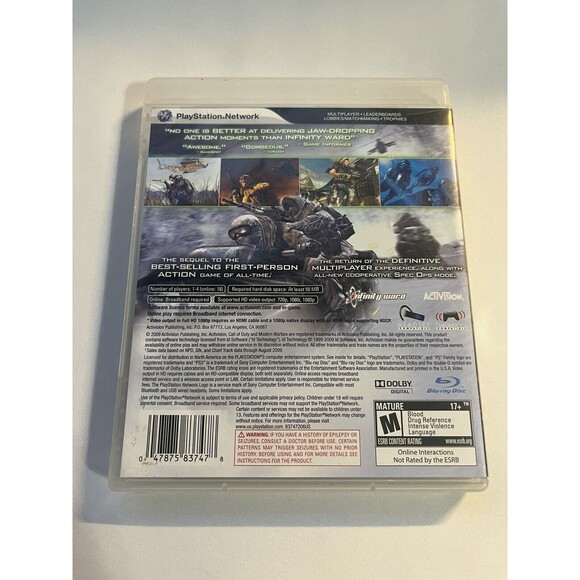 Call of Duty: Modern Warfare 2 PS3 PlayStation 3 Complete with Manual Tested - Picture 2 of 9